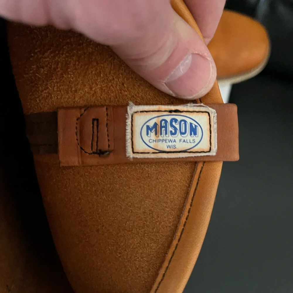Vintage‎ Field & Stream Tan Leather Pull On Boots